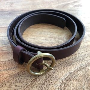 ARITZIA Skinny Ring Leather Belt